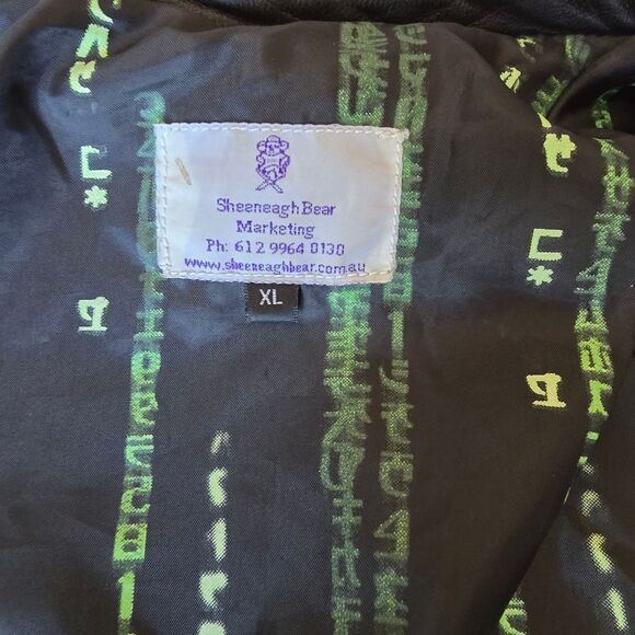 ORIGINAL MOVIE MATRIX CREW LEATHER JACKET LADIES SIZE XL Vintage - Picture 4 of 12